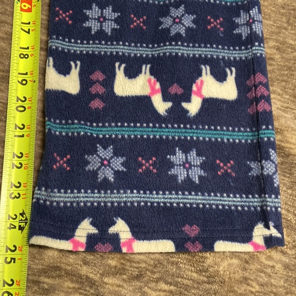 SO Brand PJ Fleece pants with elastic waist. Llama & snowflakes - Picture 4 of 8